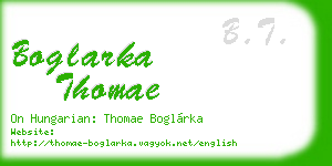 boglarka thomae business card